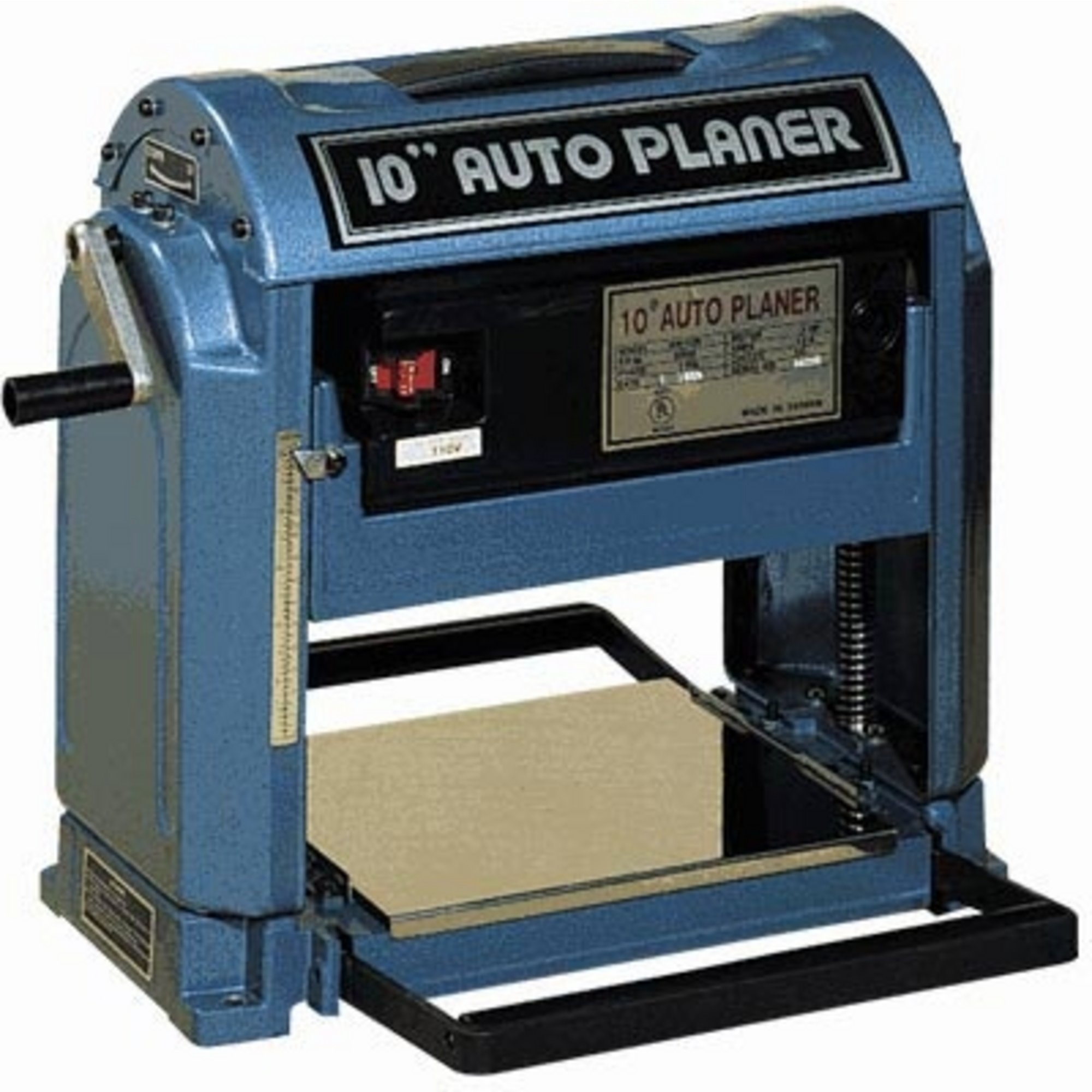 10in. Auto Planer Turns at 8000 RPM, Planes at 16,000 Cuts Per Minute